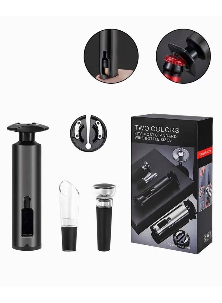 EETU Bottle Opener 4-Piece Set,Kitchen Tool Gift Set For Men With Foil Cutter Home Bar Tools,Universal Bottle Opener - Image 1